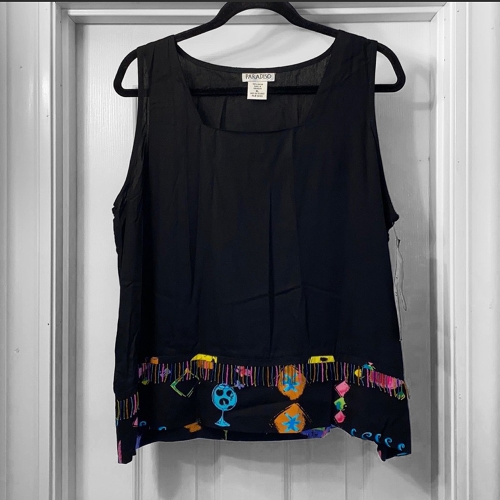 New! Paradiso Resort-wear Square Neck Tank Top